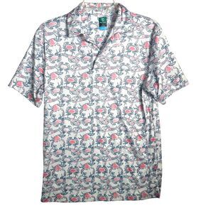 Pro Tour Cool Play Lobster Print Golf Polo Size Small